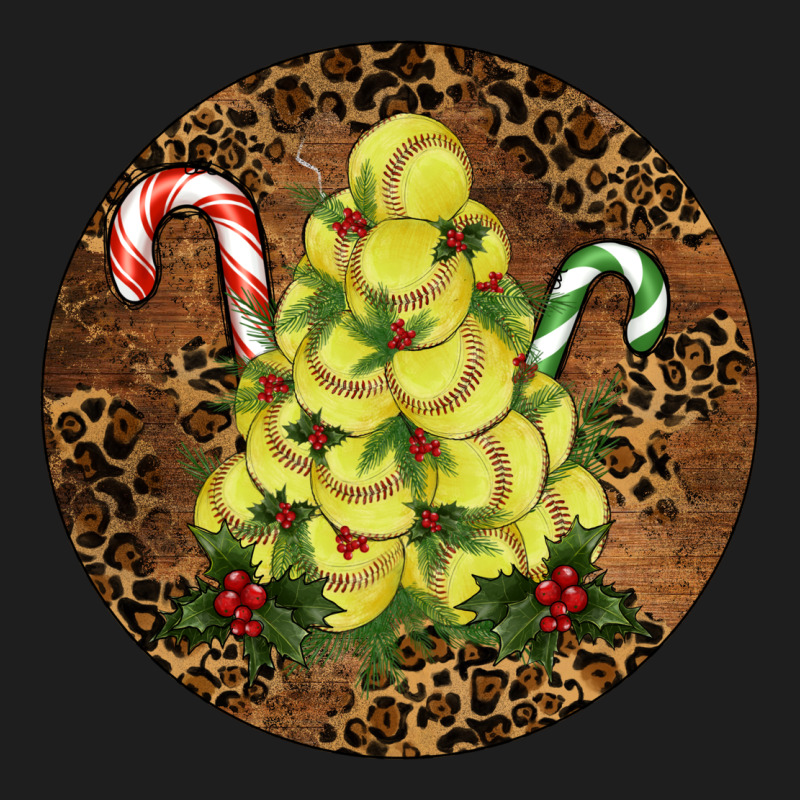 Softball Leopard Christmas Heavyweight Hoodie by RanaPortraitStore | Teevron