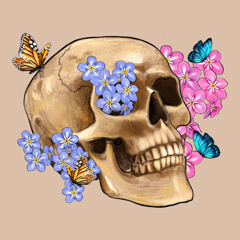 Skull Flora Butterfly Urban Heavy Tee by Artiststas | Teevron