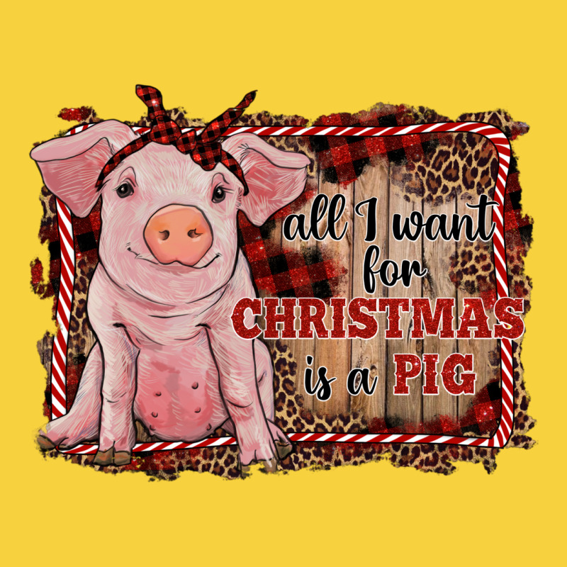 All I Want For Christmas Is A Pig Sitting Pig Premium Sweatshirt by RanaPortraitStore | Teevron