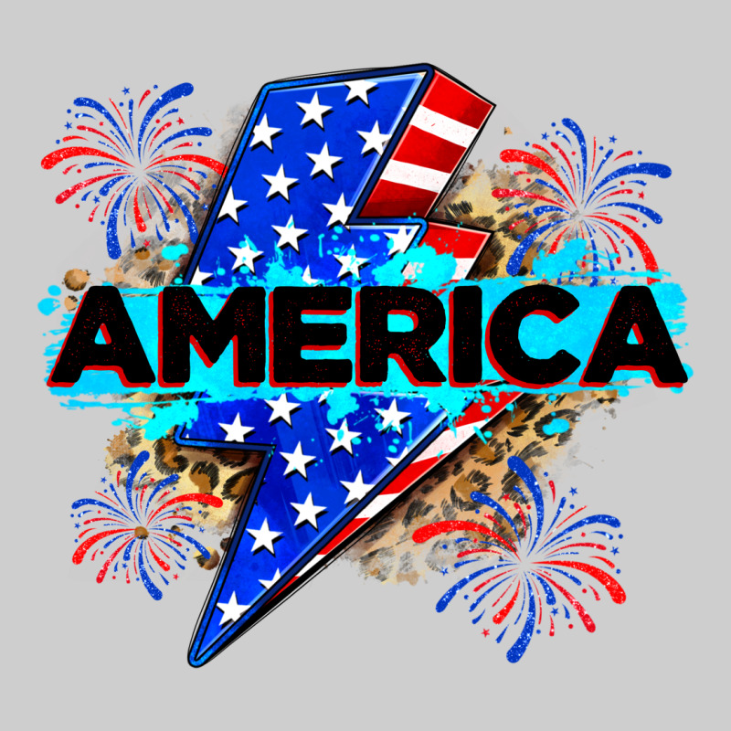 America With Lightning Bolt Premium Sweatshirt by Zillion Design Studio | Teevron
