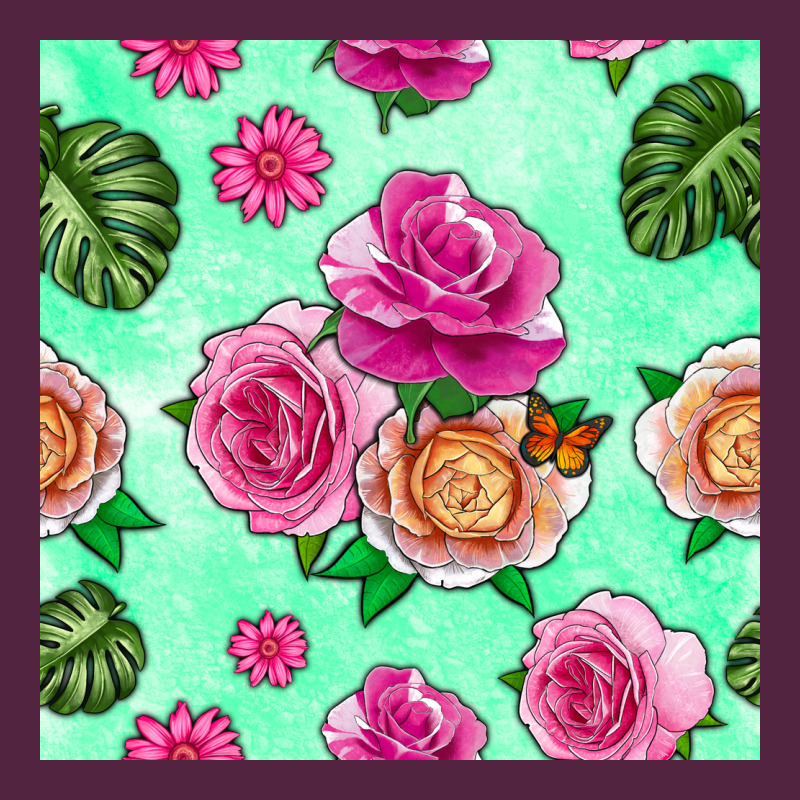 Floral Background Urban Hoodie by BundleAndBundleShop | Teevron