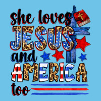 She Loves Jesus And America Too Premium Sweatshirt | Teevron