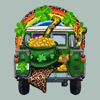 St Patrick's Day Truck With Pot Of Gold Horseshoe And Rainbow Heavyweight Hoodie | Teevron