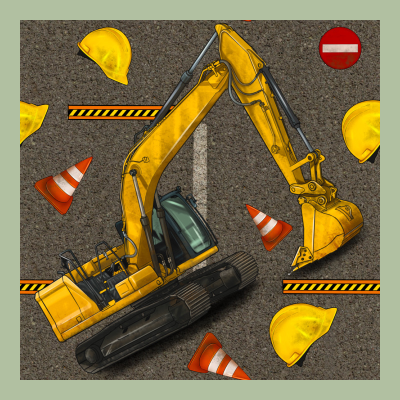 Excavator Seamless Pattern Urban Hoodie by BundleAndBundleShop | Teevron