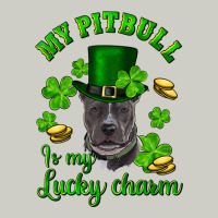 St. Patrick's Day My Pitbull Is My Lucky Charm With Hat Heavyweight Hoodie | Teevron