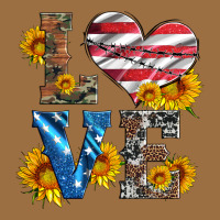Love With Sunflowers And Usa Flag Vintage Tee | Teevron