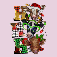 Christmas Ho Ho Ho Cow Ladies Tee | Teevron