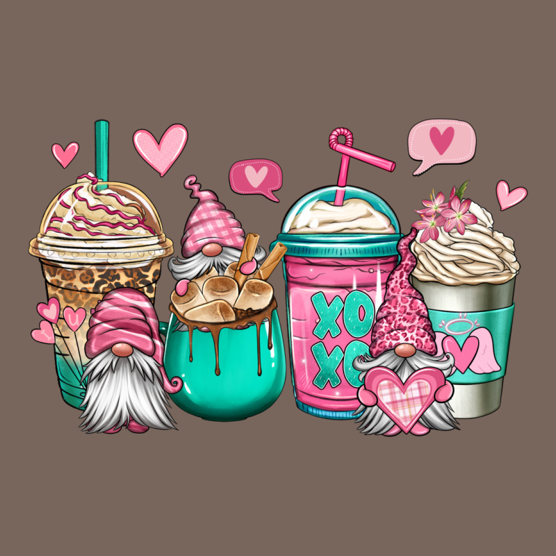 Valentines Day Gnomes Coffee Cups Premium Hoodie by Jasminsmagicworld | Teevron
