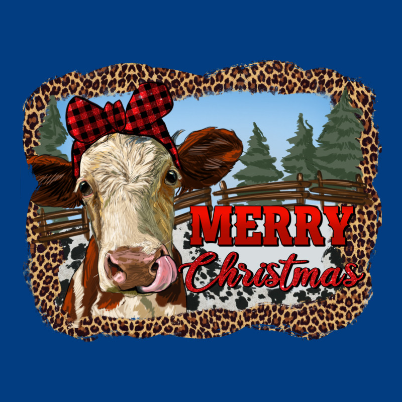 Merry Christmas Heifer Cow With Farm Premium Sweatshirt by RanaPortraitStore | Teevron