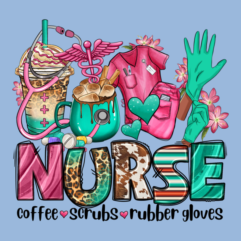 Nurse Coffee Scrubs Rubber Gloves Premium Hoodie by Jasminsmagicworld | Teevron