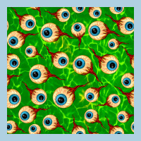 Halloween Eye Balls Seamless Pattern Premium Hoodie | Teevron