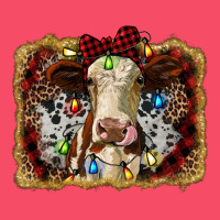 Heifer Cow Christmas Western Background Premium Sweatshirt | Teevron