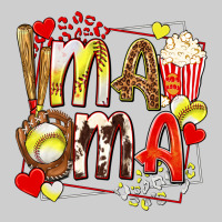 Mama Softball Baseball With Popcorn Premium Sweatshirt | Teevron