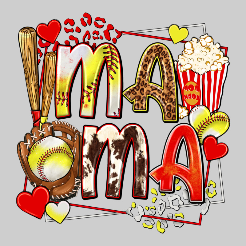 Mama Softball Baseball With Popcorn Premium Sweatshirt by texasbilliewilder | Teevron