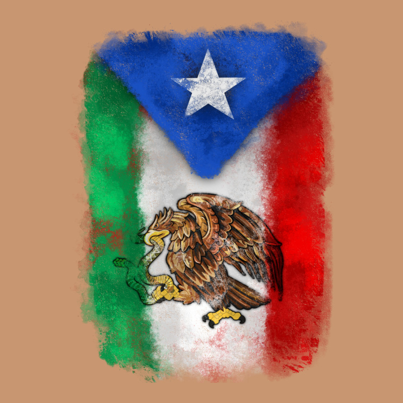 Mexico And Puerto Rico Flag Heavyweight Hoodie by Zillion Design Studio | Teevron