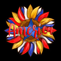 America With American Flag Colors And Sunflower With Star Urban Hoodie | Teevron