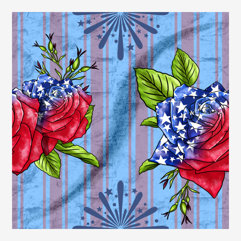 Patriotic Rose Urban Hoodie by BundleAndBundleShop | Teevron