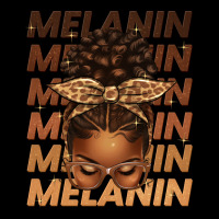 Melanin Afro Messy Bun Premium Sweatshirt | Teevron
