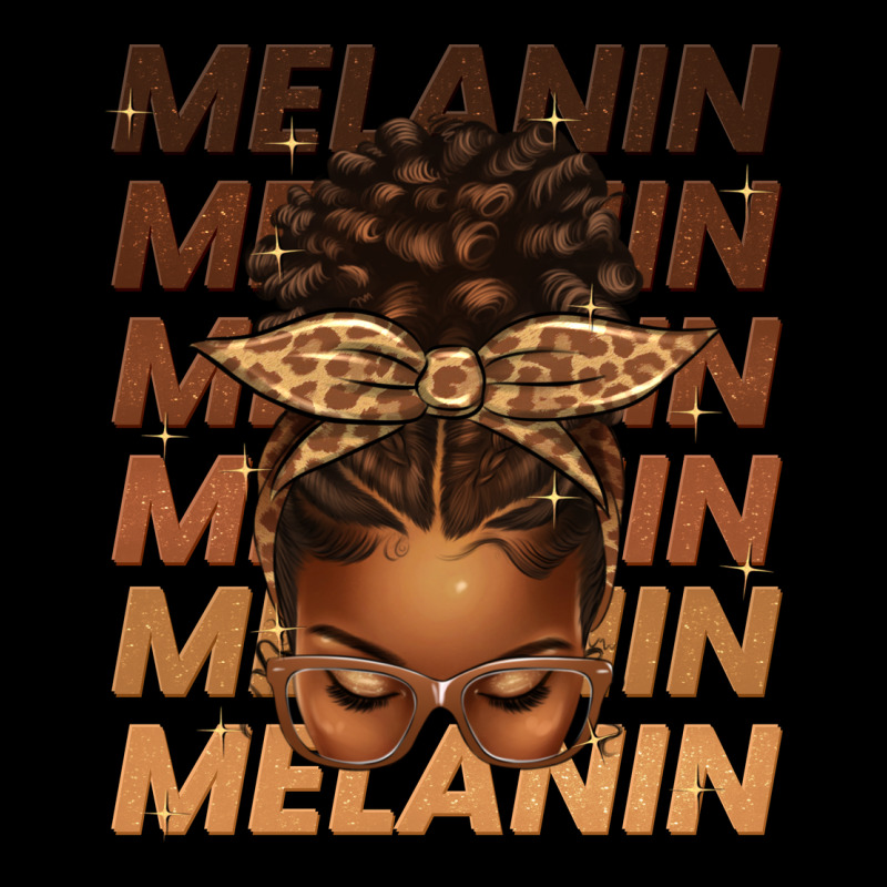 Melanin Afro Messy Bun Premium Sweatshirt by texasbilliewilder | Teevron