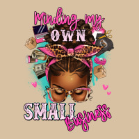 Minding My Own Small Business Afro Messy Bun Heavyweight Hoodie | Teevron