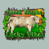 Thick Thighs Lucky Vibes Charolais Bull Heavyweight Hoodie | Teevron