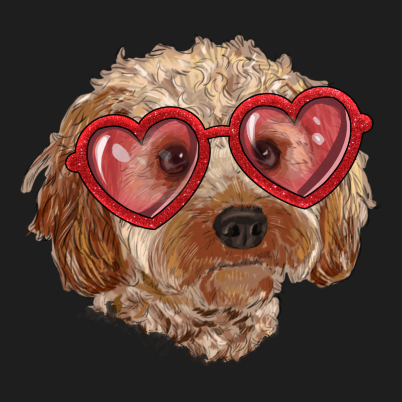 Toy Poodle With Love Glasses Heavyweight Hoodie by RanaPortraitStore | Teevron