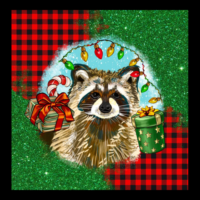 Christmas Raccoon Ladies Tee by BarkalooDesign | Teevron