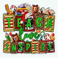 Teach Love Inspire With Christmas And Teacher Elements Premium Hoodie | Teevron