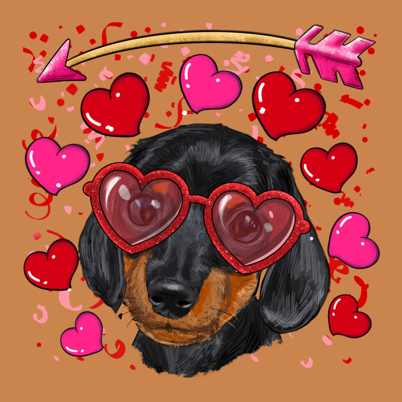 Valentine's Day  Dachshund Puppy Heavyweight Hoodie by RanaPortraitStore | Teevron