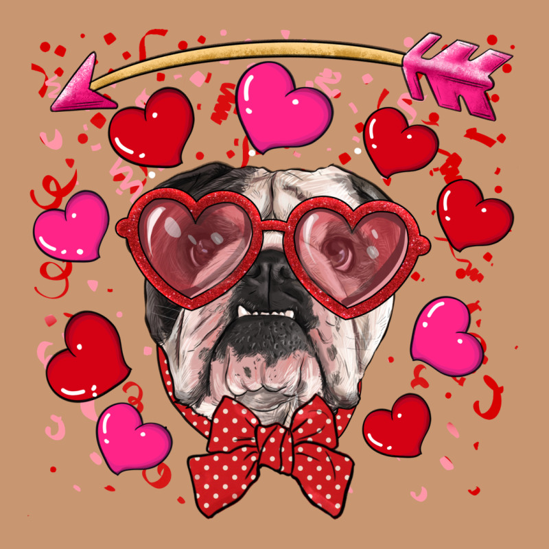 Valentine's Day  English Bulldog Heavyweight Hoodie by RanaPortraitStore | Teevron