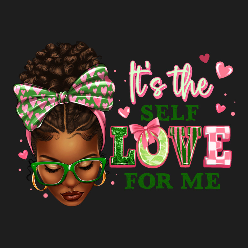 Sorority Colors Its The Self Love For Me Afro Woman2 Heavyweight Hoodie by texasbilliewilder | Teevron