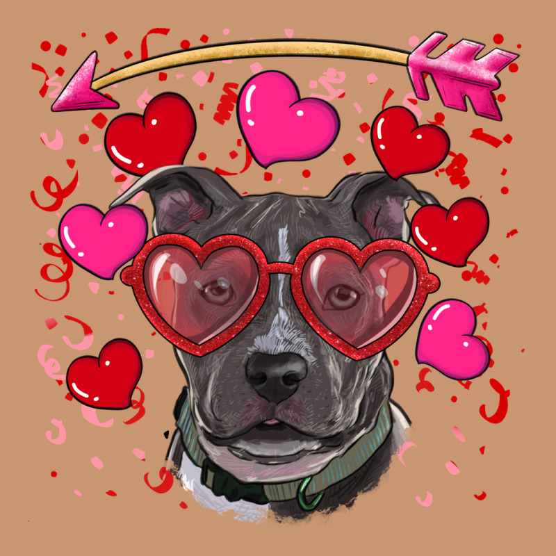 Valentine's Day  Pitbull Heavyweight Hoodie by RanaPortraitStore | Teevron