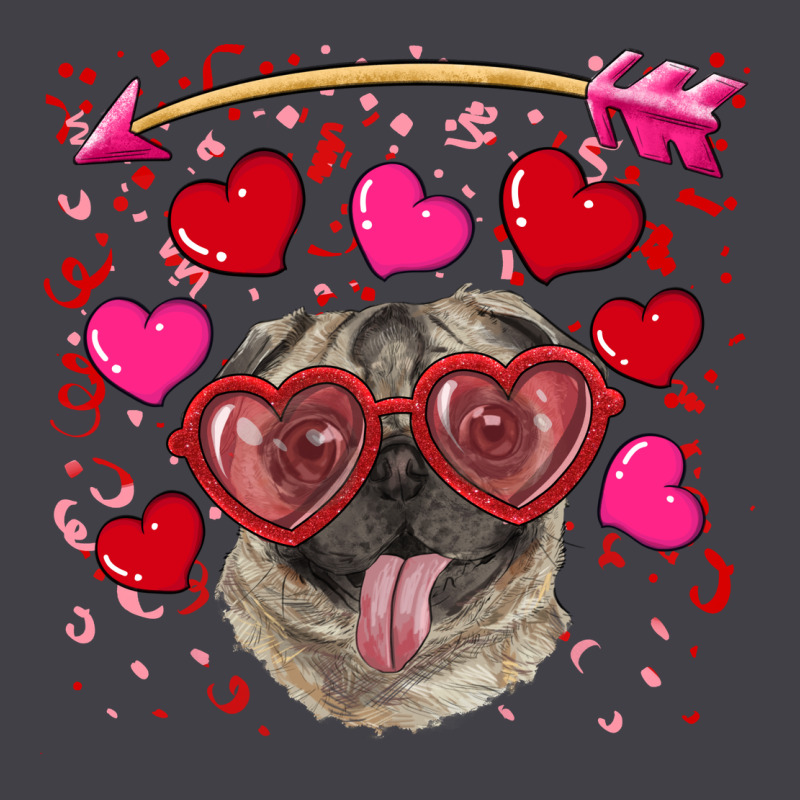 Valentine's Day  Pug Heavyweight Hoodie by RanaPortraitStore | Teevron