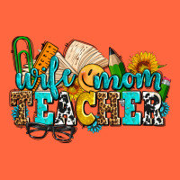 Wife Mom Teacher With Sunflowers Premium Hoodie | Teevron
