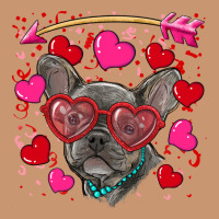 Valentine's Day French Bulldog Puppy Heavyweight Hoodie | Teevron