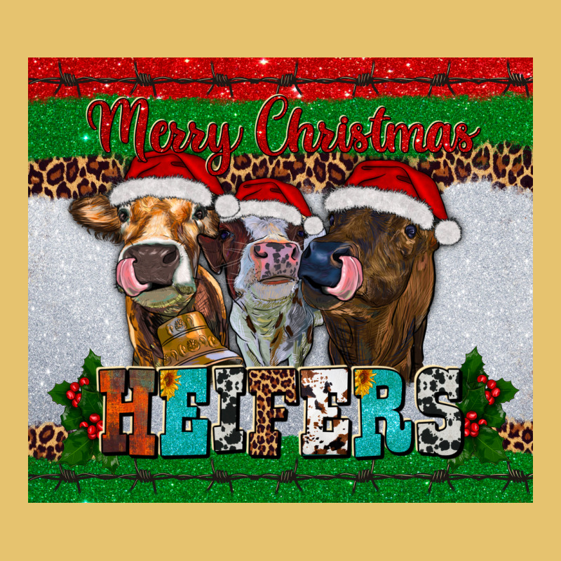 Merry Christmas Heifers Premium Sweatshirt by RanaPortraitStore | Teevron