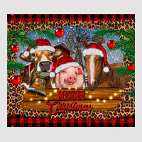 Merry Christmas Cow Pig And Horse Premium Sweatshirt | Teevron