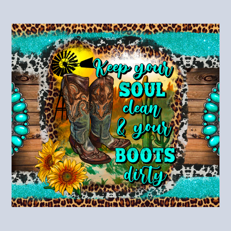 Keep Your Soul Clean And Your Boots Dirty Premium Sweatshirt by RanaPortraitStore | Teevron