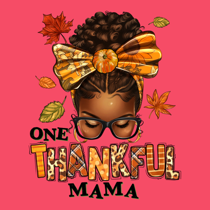 One Thankful Mama Afro Messy Bun Premium Sweatshirt by texasbilliewilder | Teevron