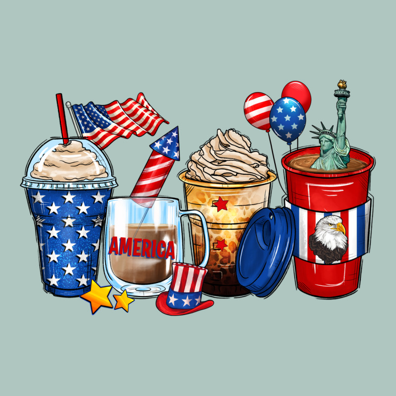 4th Of July Coffee Cups Premium Sweatshirt by Zillion Design Studio | Teevron