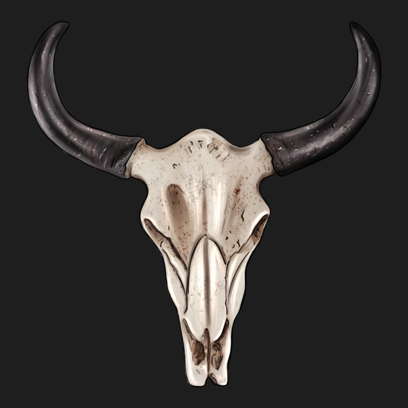 Western Bull Skull Tbw Heavyweight Hoodie by texasbilliewilder | Teevron