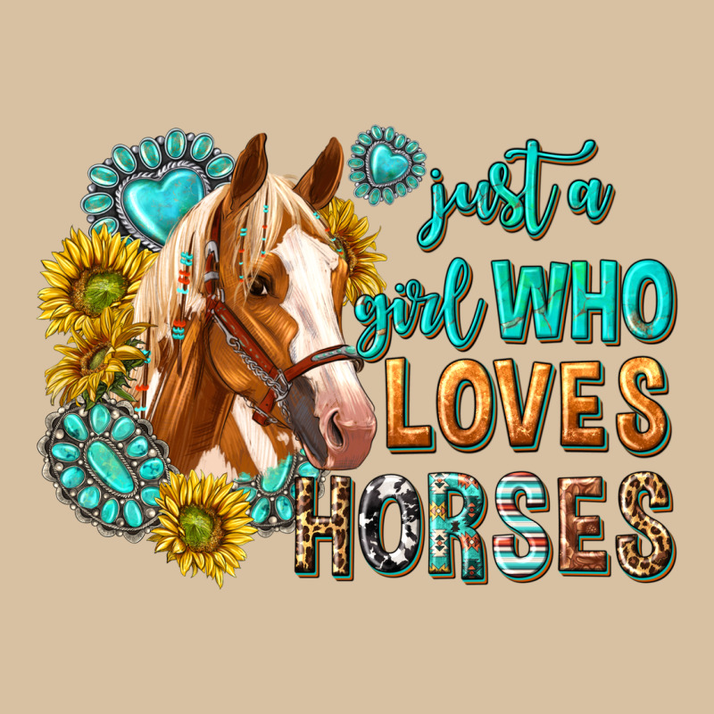 Western Just A Girl Who Loves Horses Heavyweight Hoodie by texasbilliewilder | Teevron