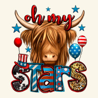 Oh My Stars 4th Of July Shaggy Cow Premium Hoodie | Teevron
