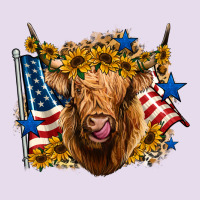 4th Of July Shaggy Cow Leopard Background Premium Hoodie | Teevron