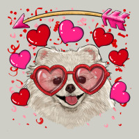 Valentine's Day White Pomeranian Heavyweight Hoodie | Teevron