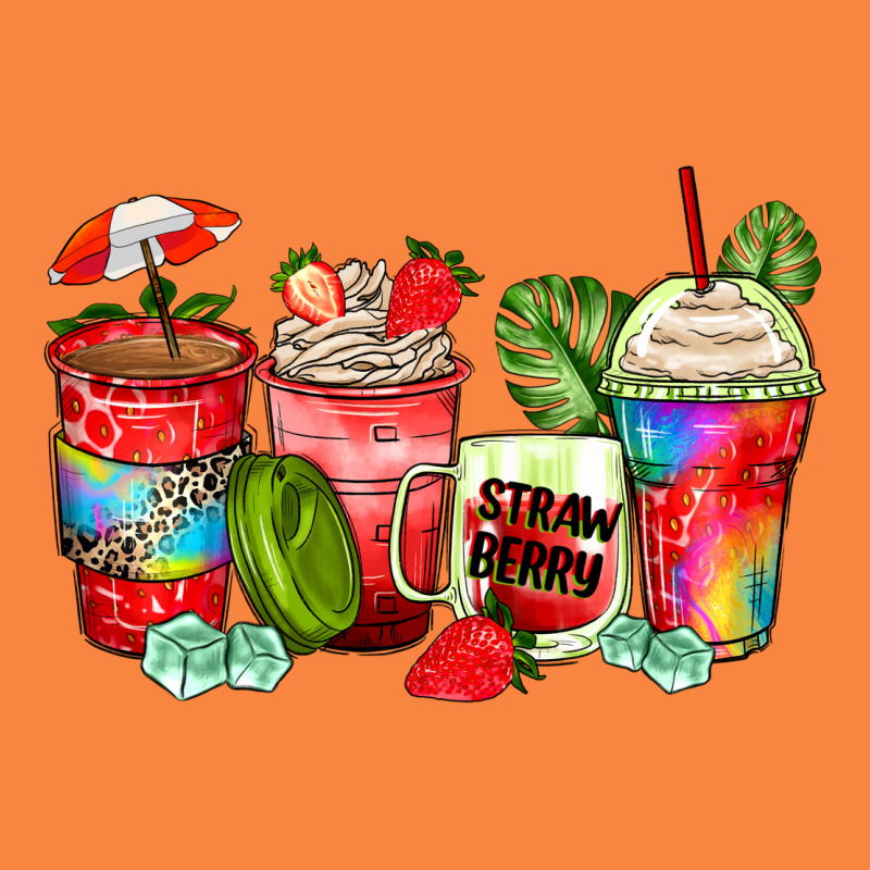 Strawberry Coffee Cups Premium Sweatshirt by Zillion Design Studio | Teevron