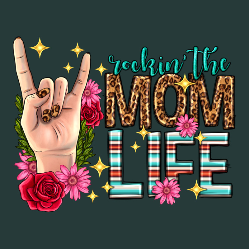 Rockin The Mom Life Mothers Day Premium Sweatshirt by texasbilliewilder | Teevron