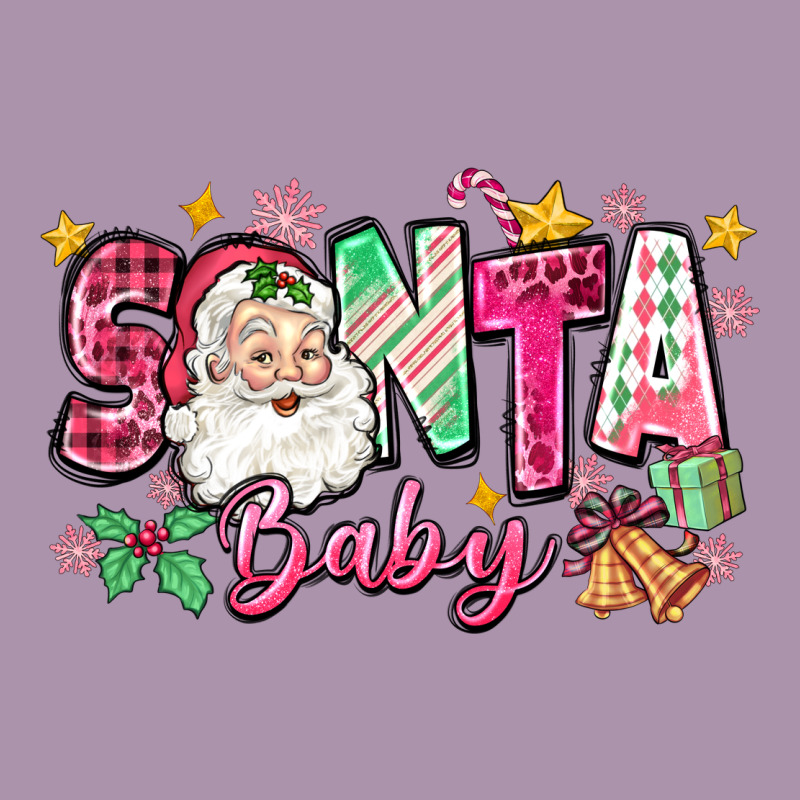 Pink Santa Baby Christmas Heavyweight Hoodie by Zillion Design Studio | Teevron