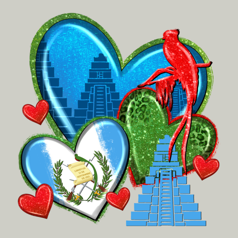 Guatemala Hearts Heavyweight Hoodie by texasbilliewilder | Teevron