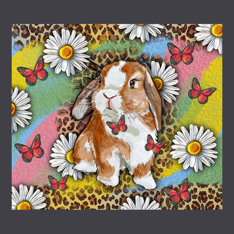 Watercolor Easter Bunny With Daisy Heavyweight Hoodie by RanaPortraitStore | Teevron